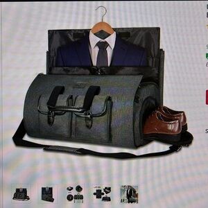 Carry-on Garmet Weekender Bag with Shoe pouch